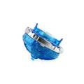 Luminous gyro bottom replacement part for spin top toys in blue, red, white, and yellow colours