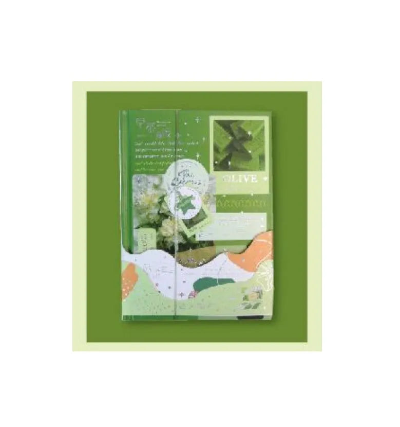 Hardcover PVC notebook with wireless binding in four design styles for journaling