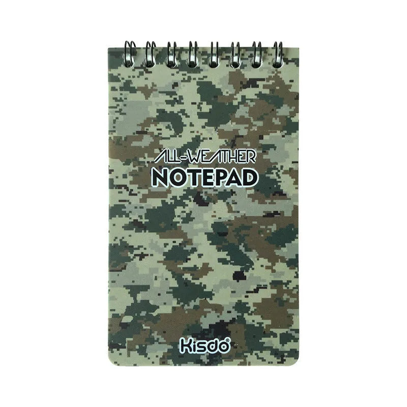 A5 waterproof spiral notepad with stone paper pages in six colour options