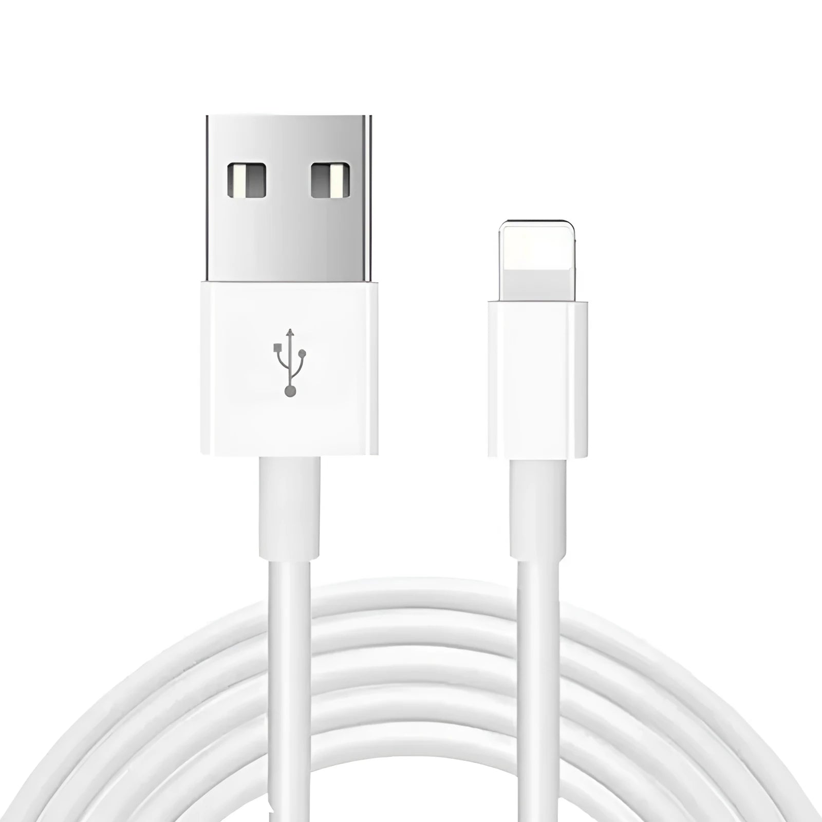 White 20W USB-C fast charger with 1 metre cable compatible with iPhone and iPad