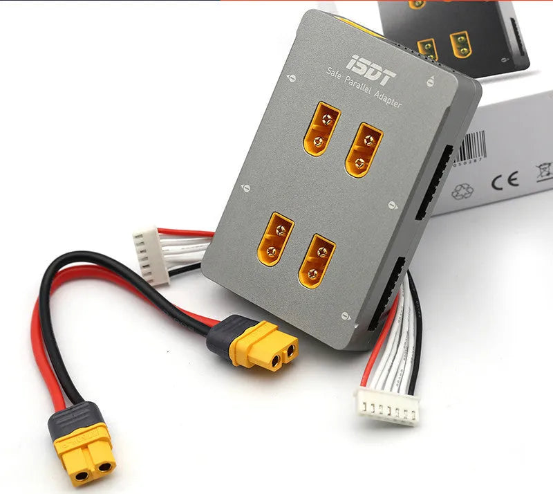 Grey Astor parallel charging board for RC helicopter batteries