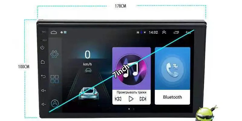 Black rotating screen car navigator with 10.1 inch TFT display for GM vehicles