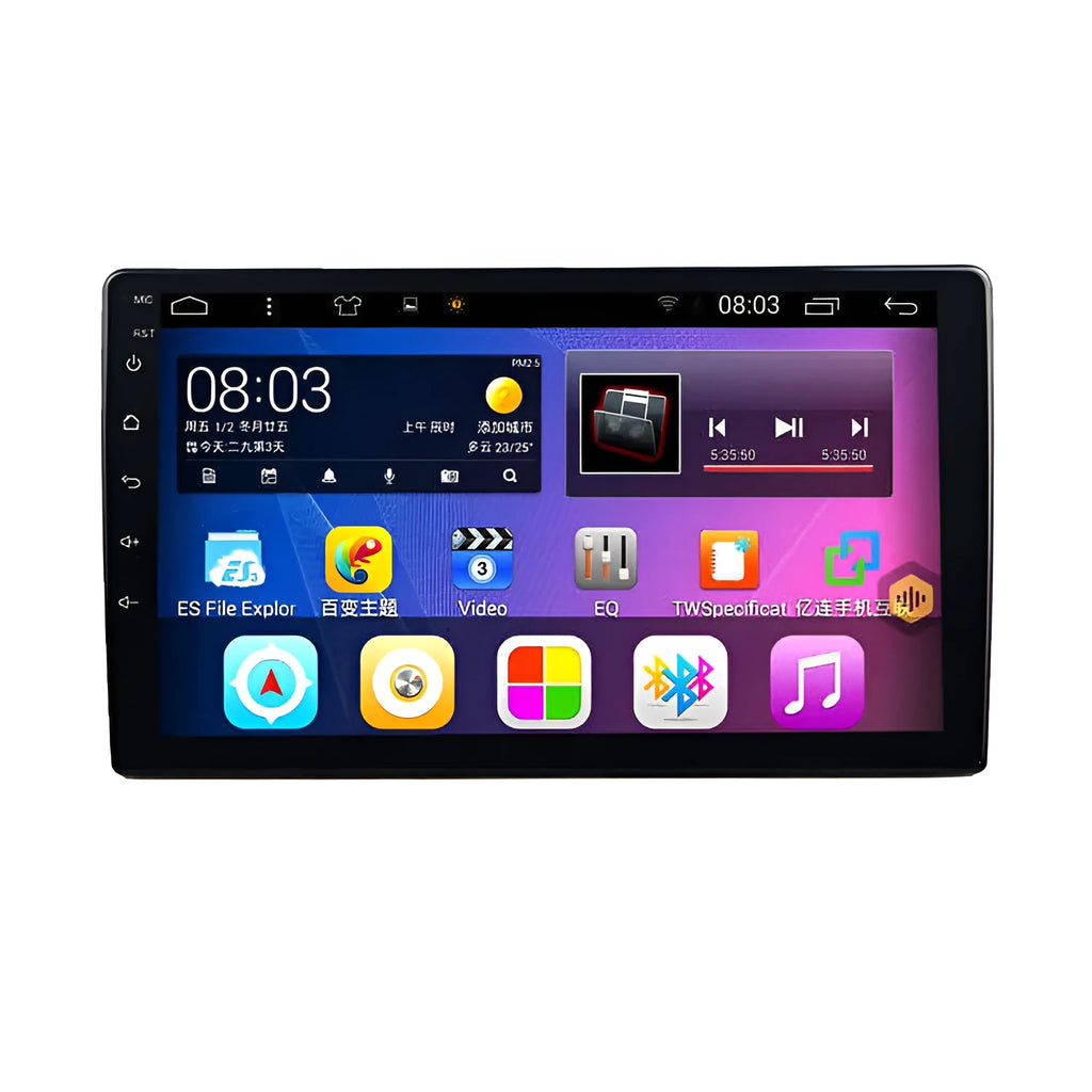 Black rotating screen car navigator with 10.1 inch TFT display for GM vehicles