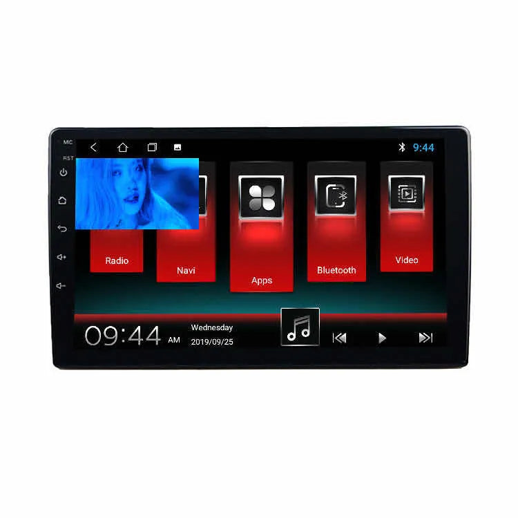 Black rotating screen car navigator with 10.1 inch TFT display for GM vehicles