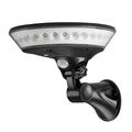 Solar-powered LED wall light with 360-degree illumination and motion sensor