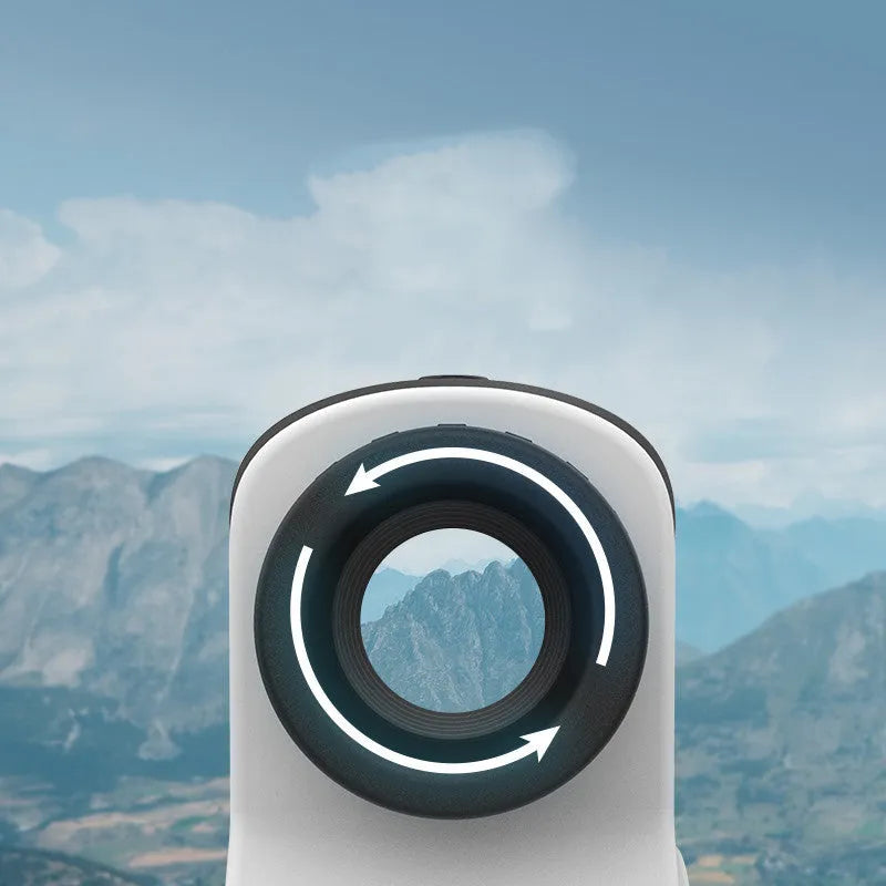 DKW-S model laser rangefinder telescope for golf and outdoor distance measurement up to 1500 metres.