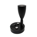 12V 1W LED reading light with aluminium shade and switch, black finish