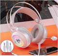 Black wired computer headset with adjustable headband, protein earmuffs, and 3.5mm plug for PC desktop use