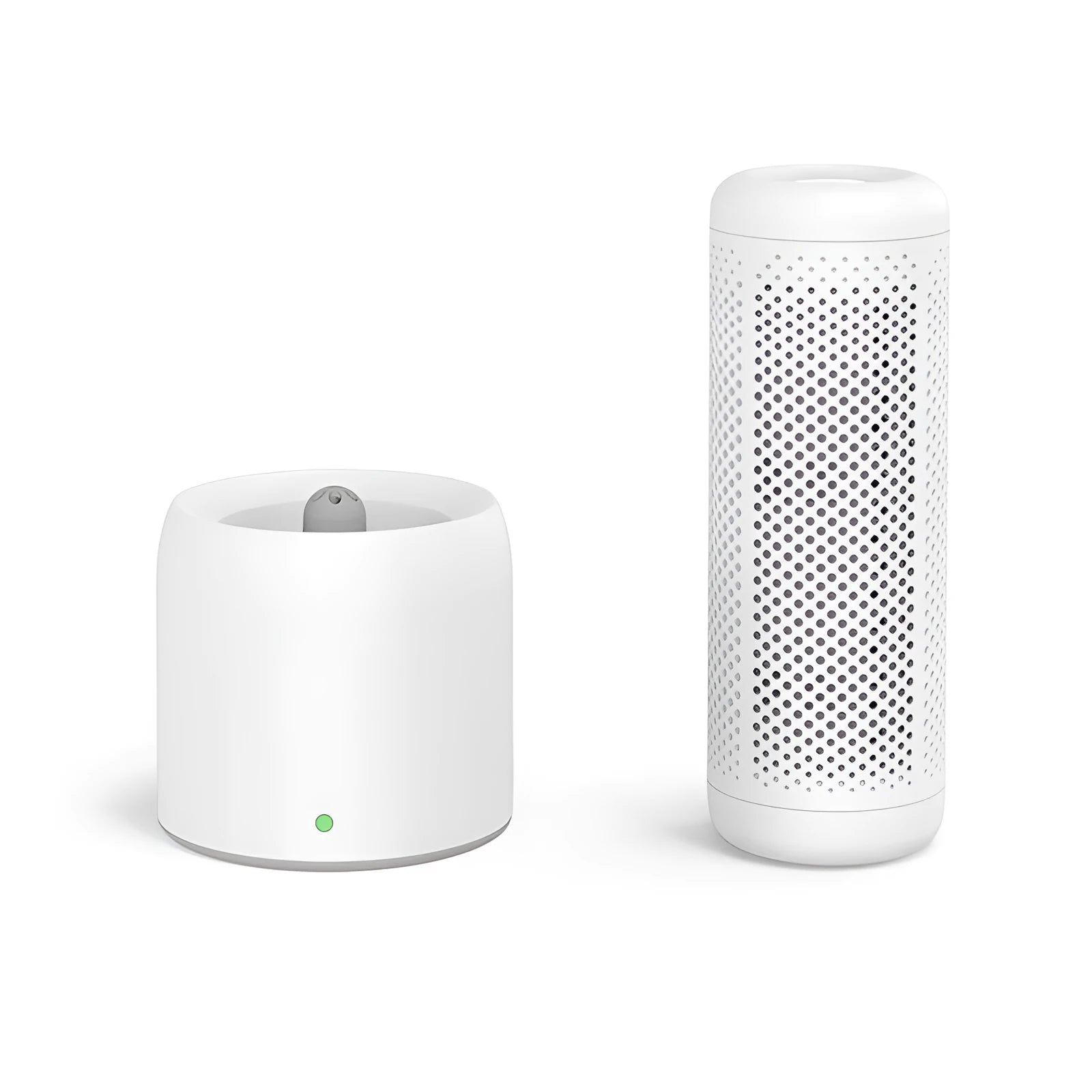 Small white mini dehumidifier with a 1 litre water tank, suitable for rooms up to 10 square metres