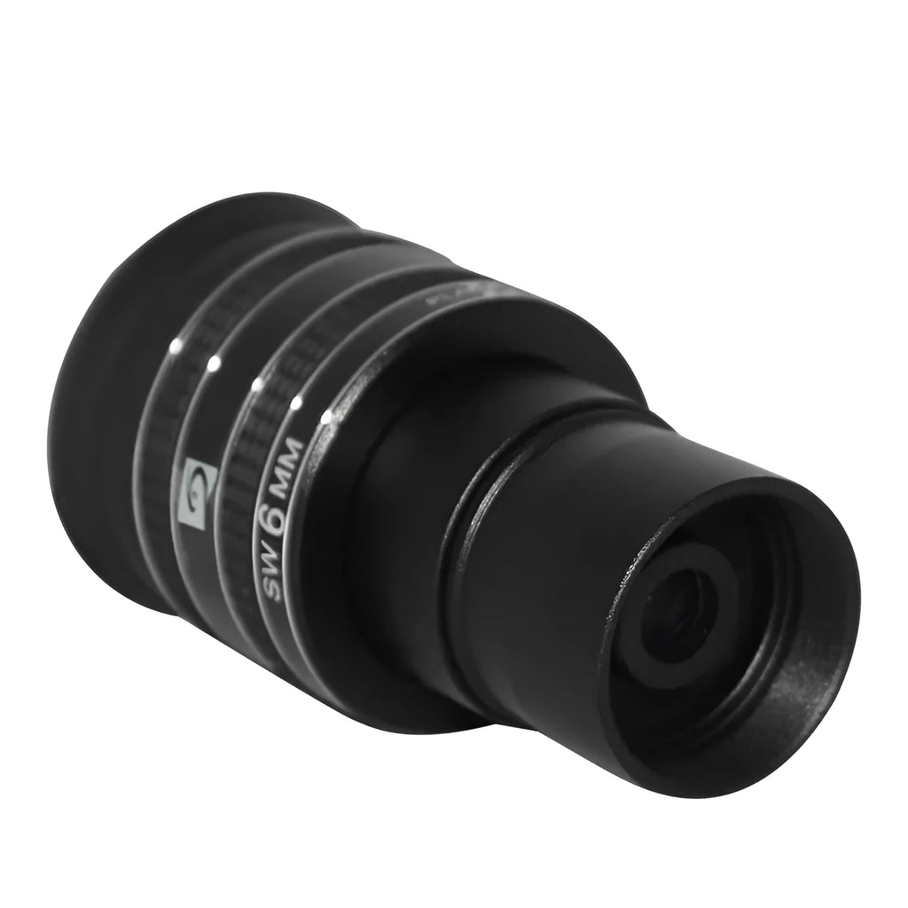 TMB 58-degree wide-angle planetary HD eyepiece for astronomical telescope, black, 4-group 6-piece optical design