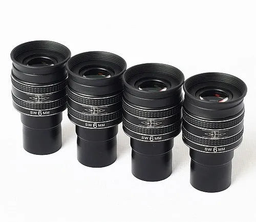 TMB 58-degree wide-angle planetary HD eyepiece for astronomical telescope, black, 4-group 6-piece optical design