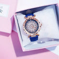 Women's diamond fashion watch with round 32mm dial and mineral glass in nine colour options