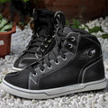 Black and grey Tiger brand motorcycle casual short boots for summer riding.