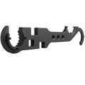 Black all-steel combination wrench for AR-15 and M4 firearm maintenance with dual-purpose design