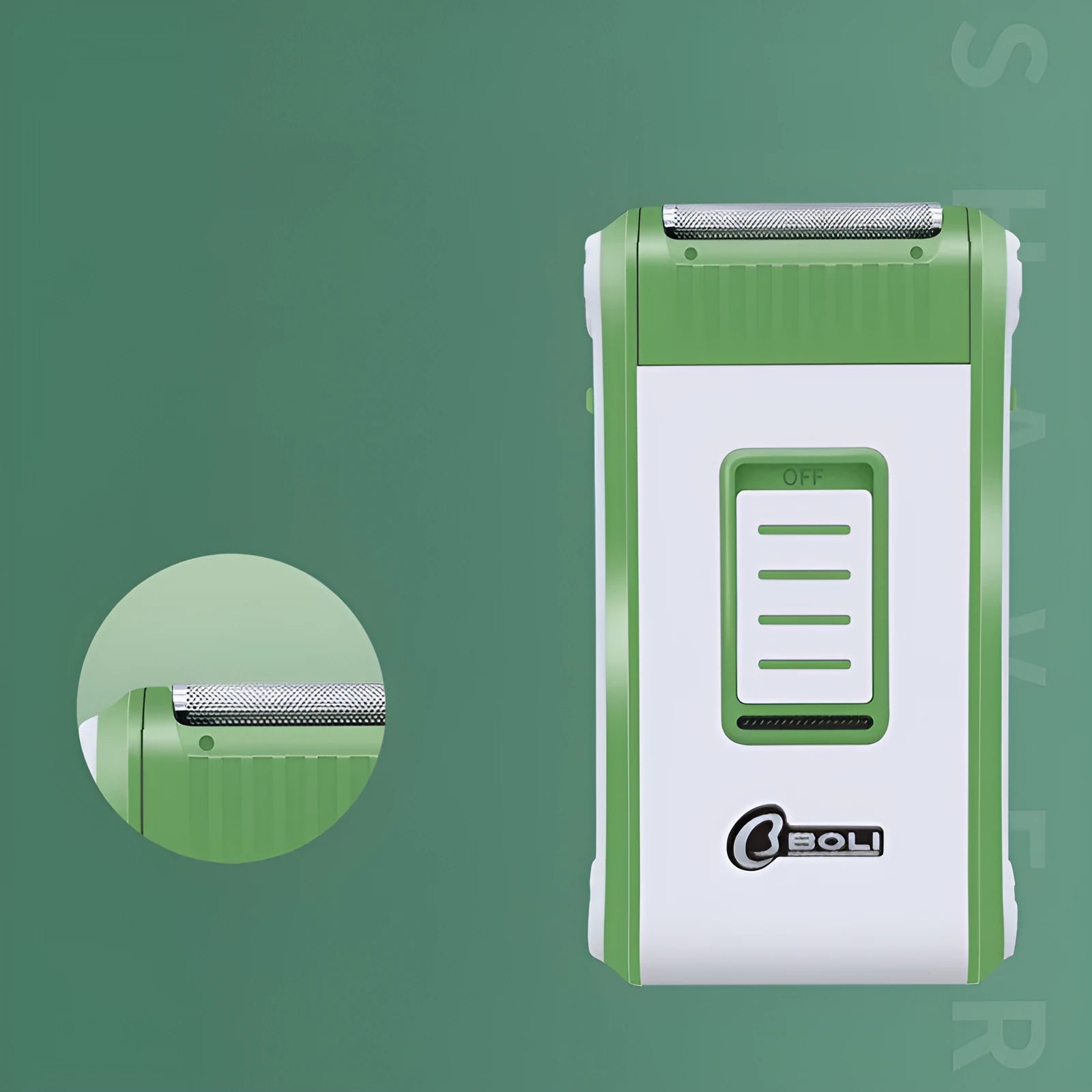 L2 reciprocating electric shaver with double-layer net head and ABS plastic body in photo colour