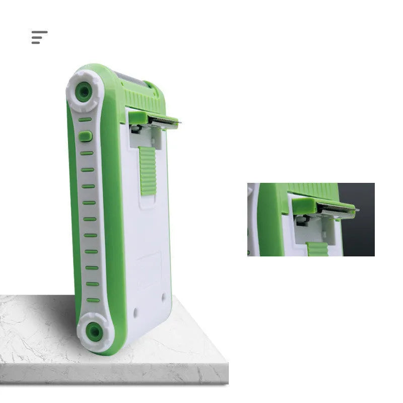 L2 reciprocating electric shaver with double-layer net head and ABS plastic body in photo colour