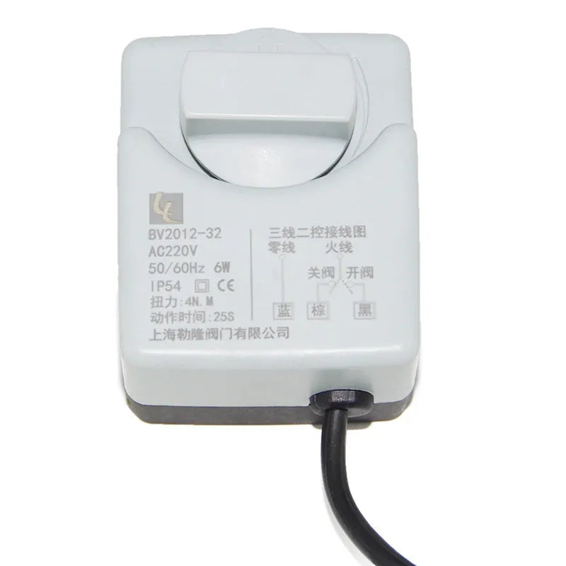 Hand-automatic integrated 220V brass ball valve with electric actuator and limit switch for two-way or three-way flow