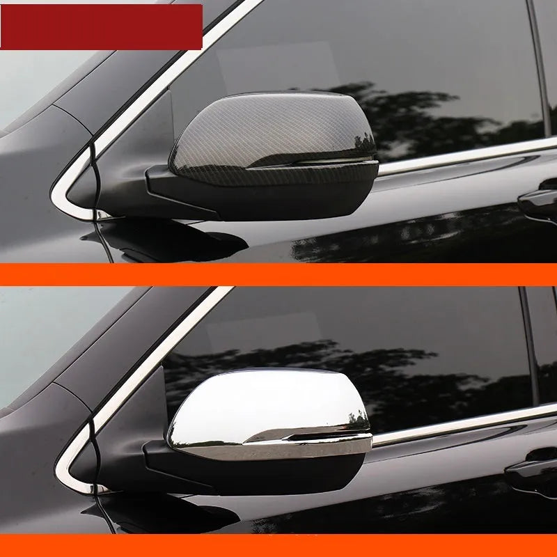 Rear view mirror cover for 2017-2019 Honda CR-V in silver plating finish pair