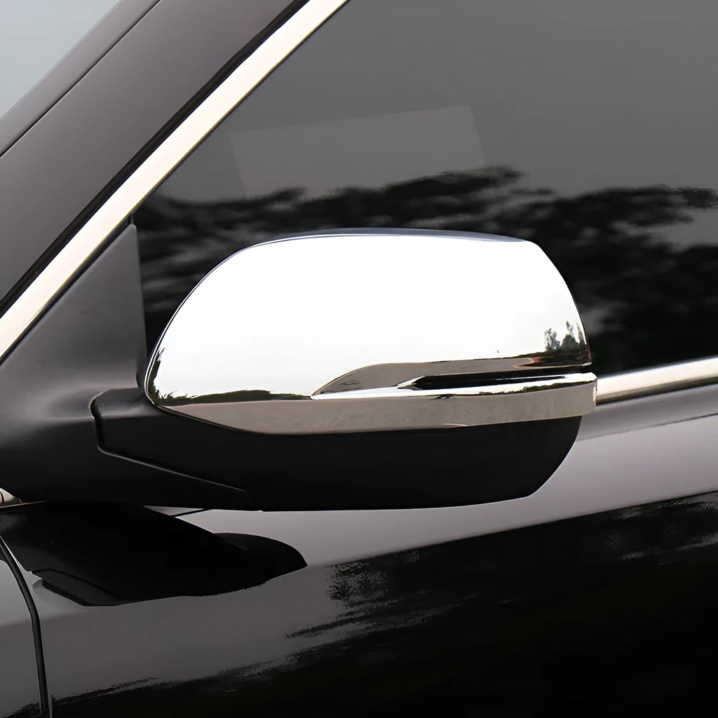 Rear view mirror cover for 2017-2019 Honda CR-V in silver plating finish pair