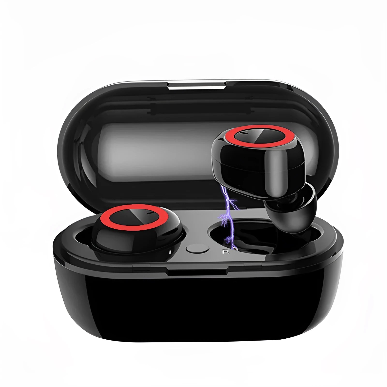 Wireless Bluetooth TWS earbuds in black, white and two-tone colour options with 15-metre range