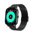 Smart bracelet with 1.54-inch screen showing health metrics, with silicone and mesh steel strap options