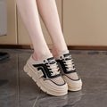 Women's mesh half slippers with height increasing insole in black, khaki or white