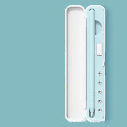 Hard protective case for Apple Pencil 1st and 2nd generation with pen tip adapter in four colour options