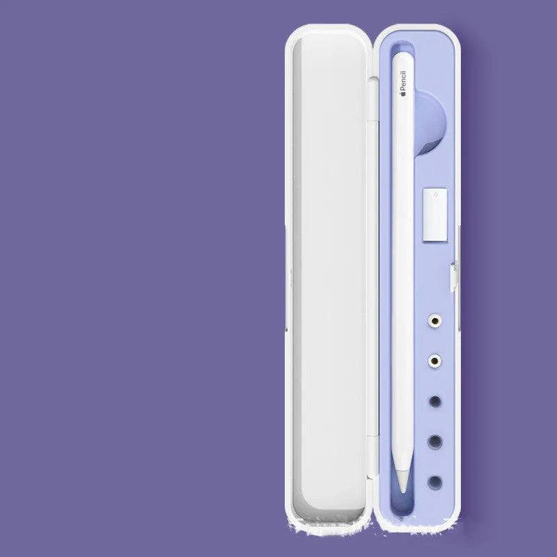 Hard protective case for Apple Pencil 1st and 2nd generation with pen tip adapter in four colour options