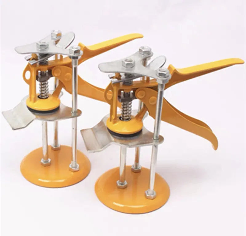 Adjustable height tile raising locator tool for concrete floor levelling and tile installation