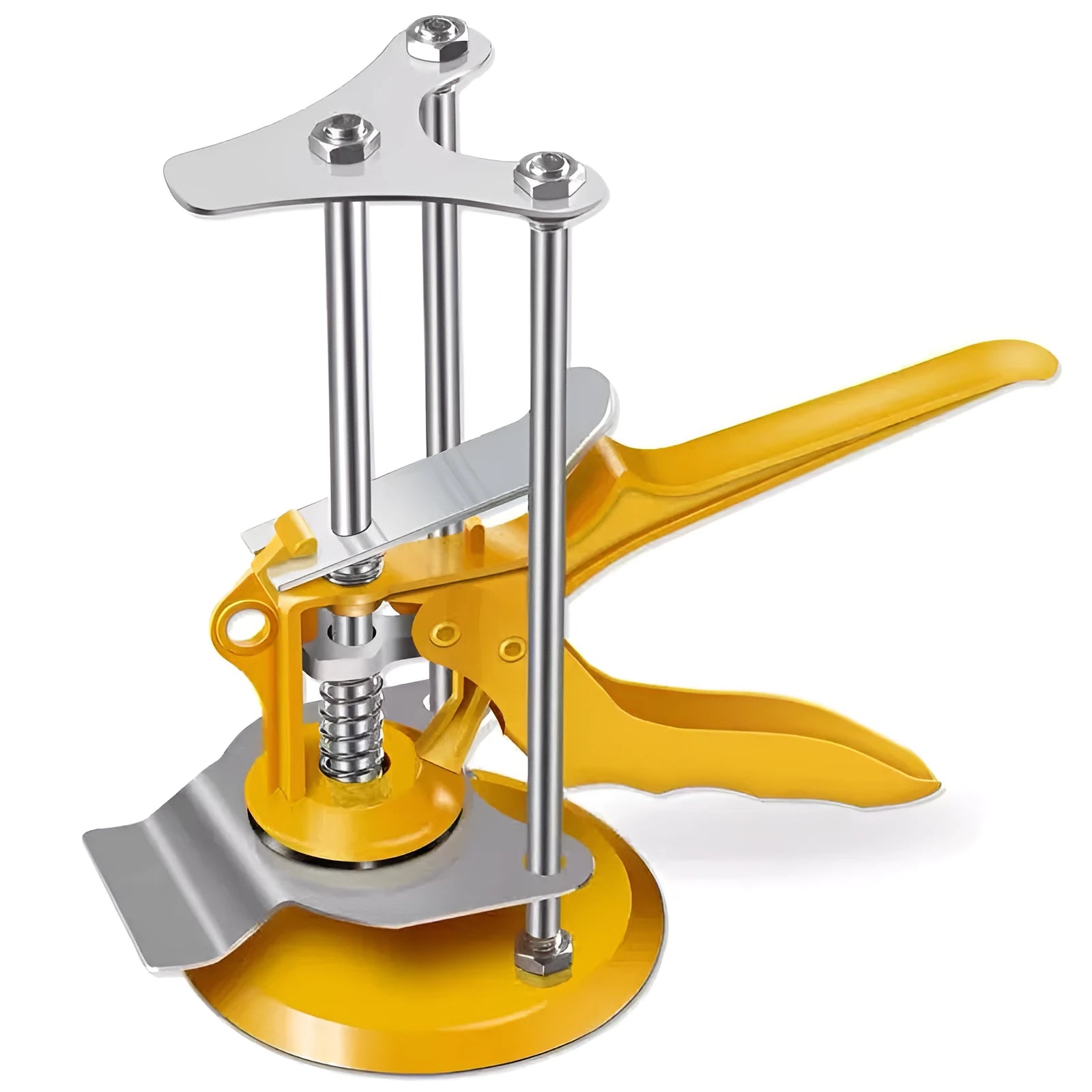 Adjustable height tile raising locator tool for concrete floor levelling and tile installation