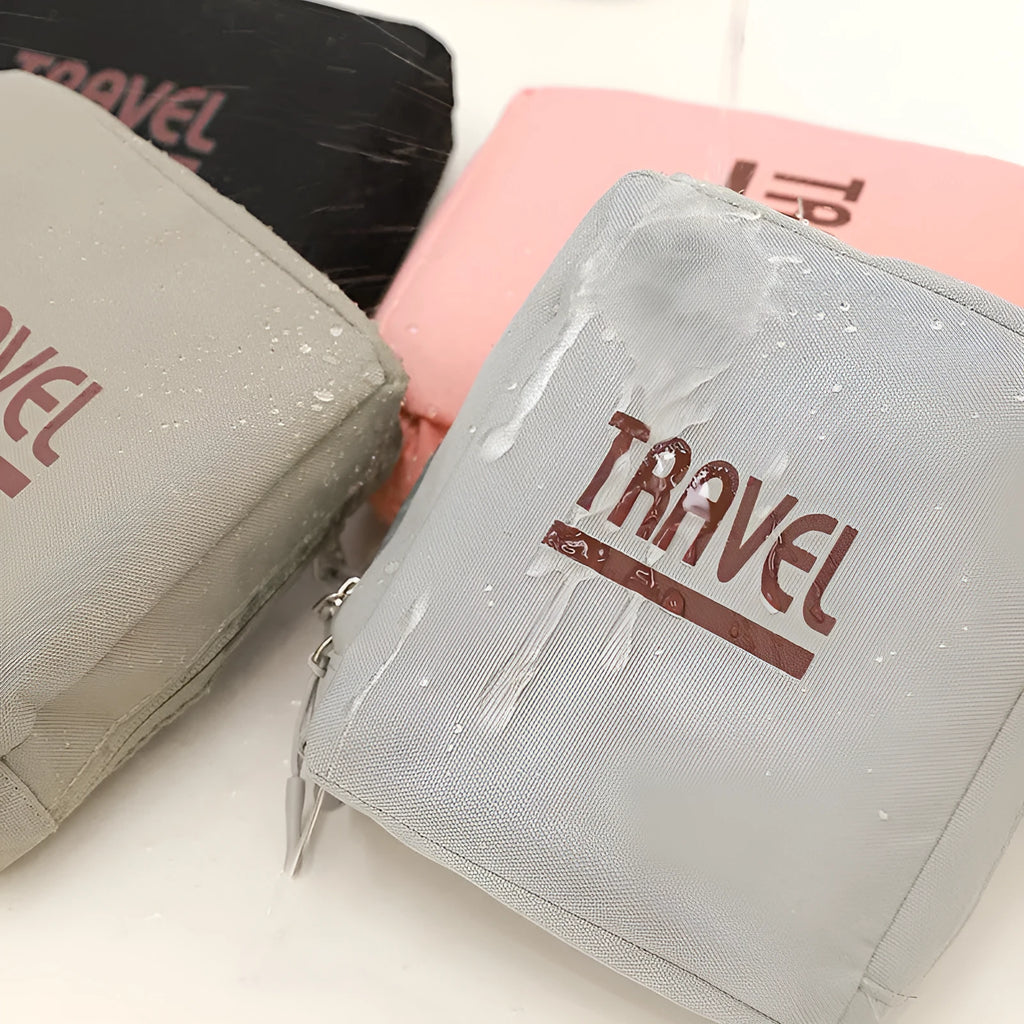 Cube-shaped oxygen travel storage bag in 300D Oxford cloth with zip closure