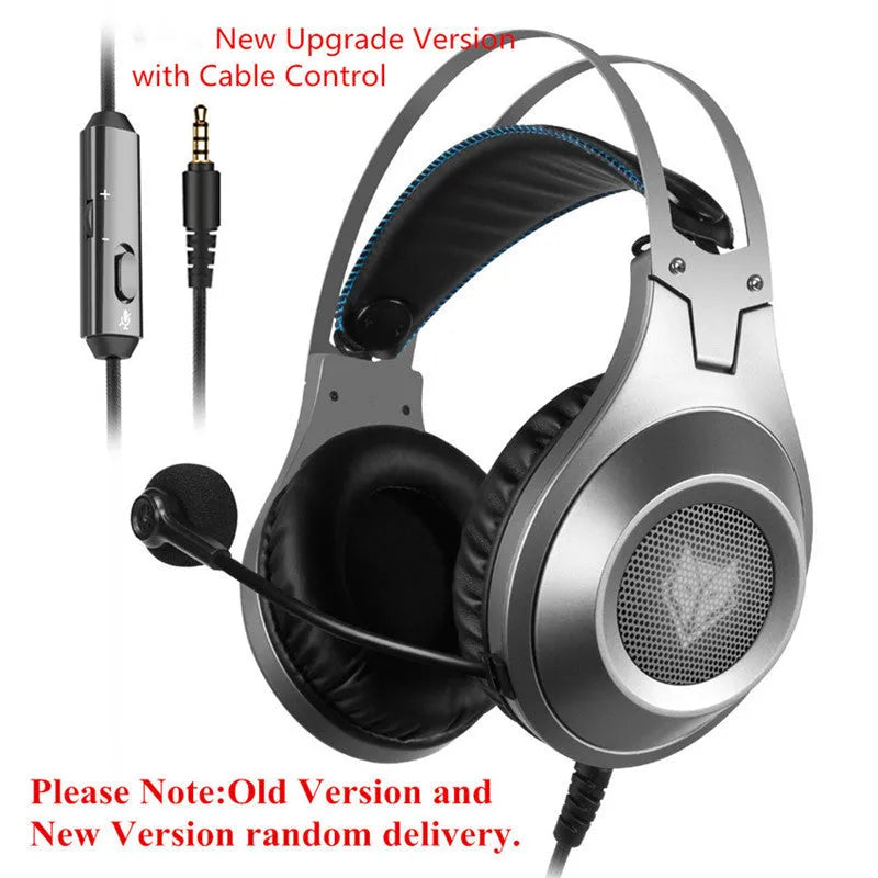 Black USB wired computer headset with microphone for PC desktop and laptop use