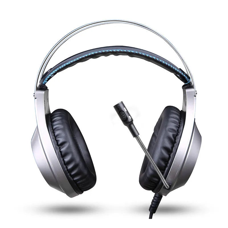 Black USB wired computer headset with microphone for PC desktop and laptop use
