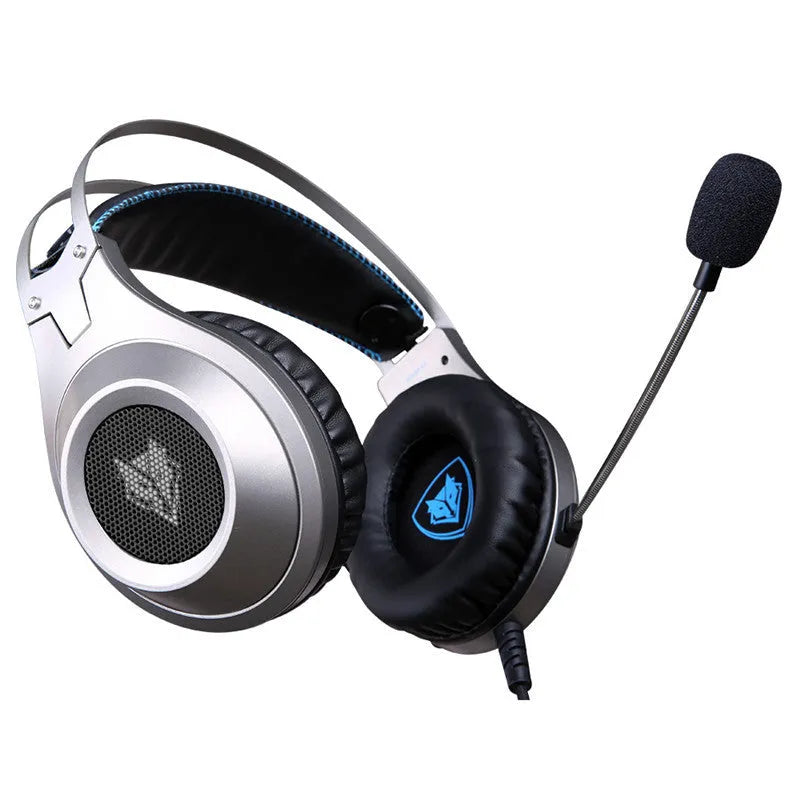 Black USB wired computer headset with microphone for PC desktop and laptop use