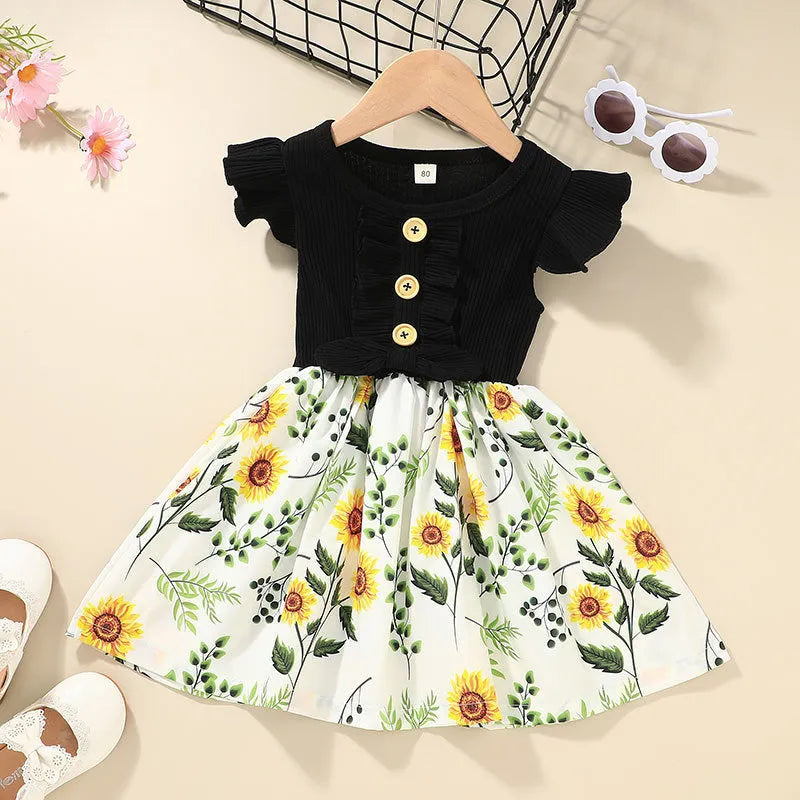 Girls sleeveless summer dress for toddlers available in multiple colours and sizes 80-120cm