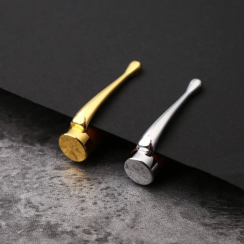 Wooden metal ballpoint pen with rosewood barrel on desk surface, 14cm length, gold colour option