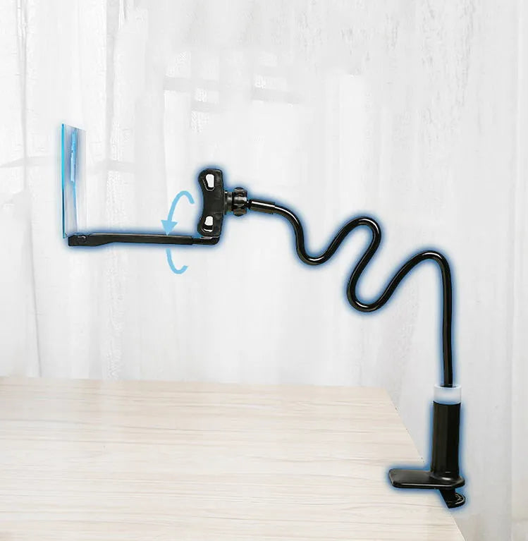 12-inch black mobile phone screen amplifier with adjustable folding bracket on acrylic display