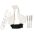Silver electric chain grinding machine with metal construction and 20mm dimensions
