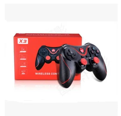 X3 Bluetooth wireless game controller for Android phones with charging cable and protective case