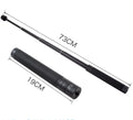 Black retractable selfie stick with extended length and phone mount attachment for mobile photography