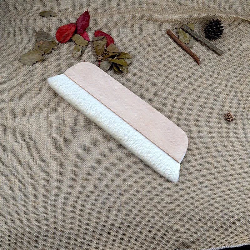Wool art brush for mounting paste and board shading in picture colour