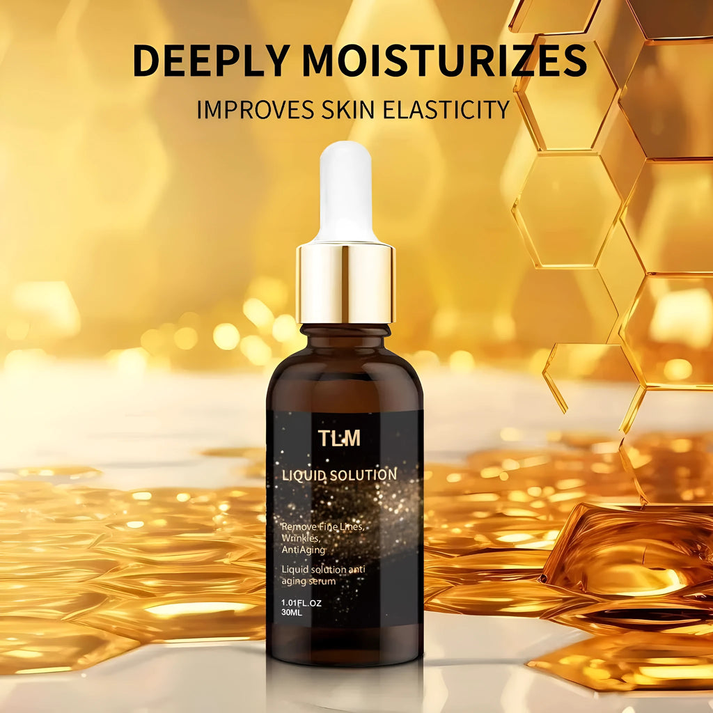 30 ml facial moisturising solution bottle with hyaluronic acid, 9 cm height