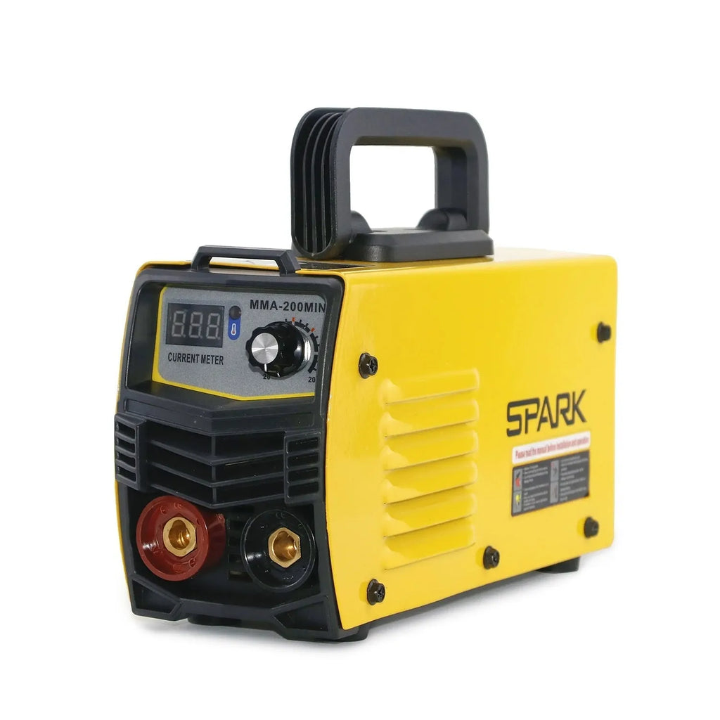 Household DC 220V welding machine with inverter technology and complete accessory set including tongs, clamps and face shield