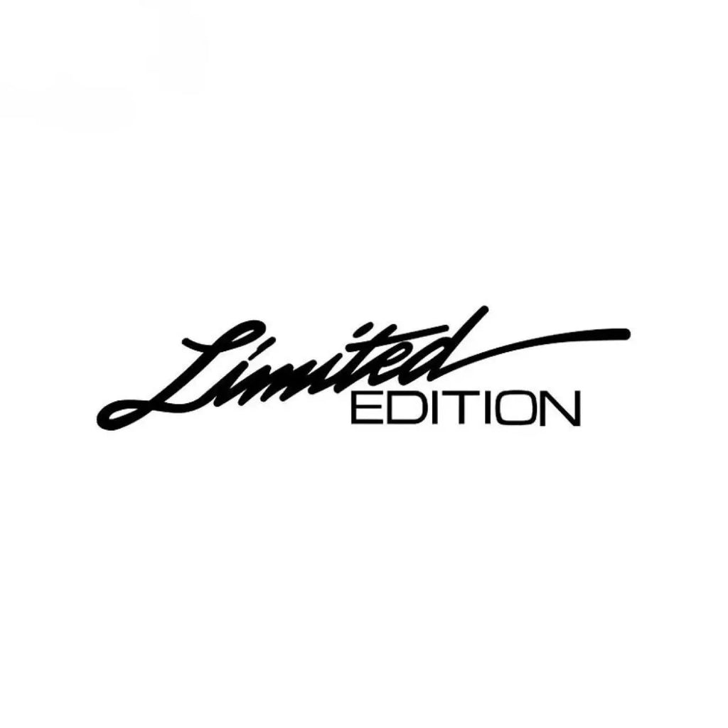 Black laser reflective car sticker with text design on PET film material
