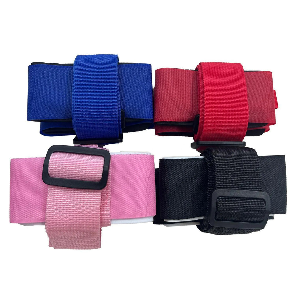Fixed sewing skiing bandage with hook and loop closure in multiple colour options
