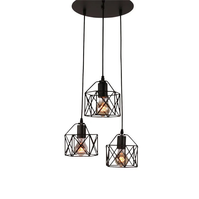 American style country decorative lights with iron shade measuring 150mm by 140mm