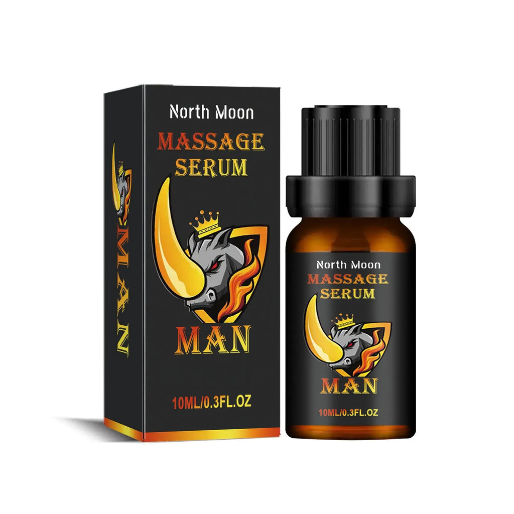 10ml bottle of men's body care essential oil for external massage.