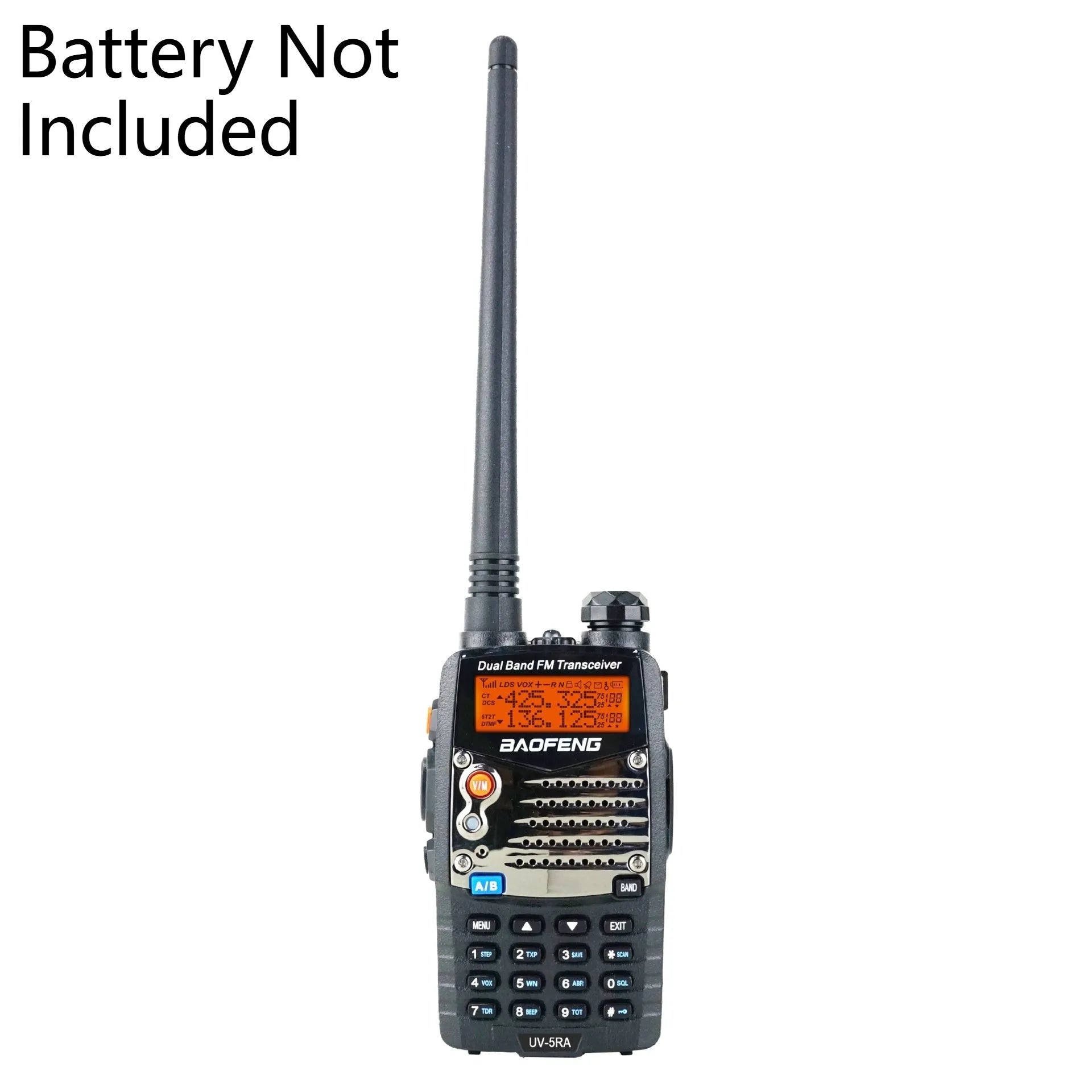 Baofeng UV-5RA dual band two-way radio with dual display for outdoor and civil communication