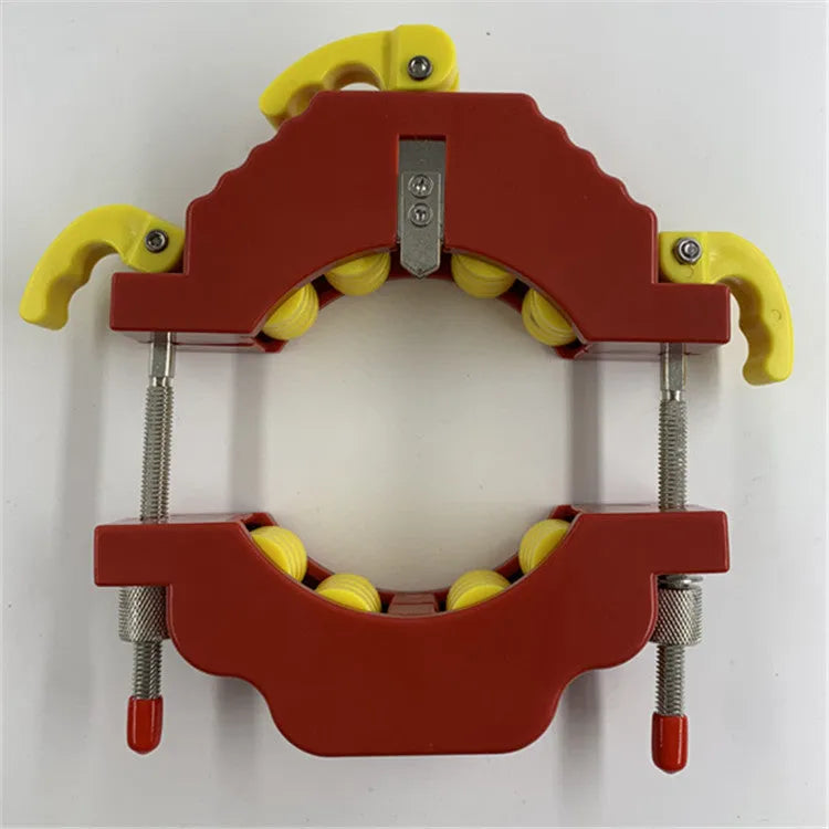 Yellow DIY bottle cutter for cutting glass bottles between 50mm and 120mm in diameter