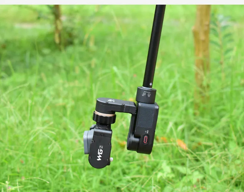 Black retractable selfie stick with extended length and phone mount attachment for mobile photography